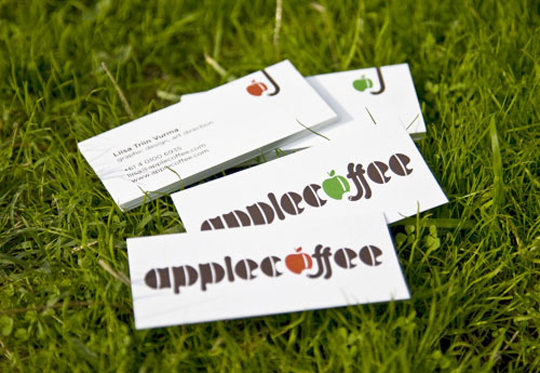 Apple Coffee's Simple Business Card
