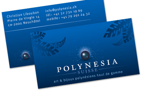 Polynessia Suisse' Business Card