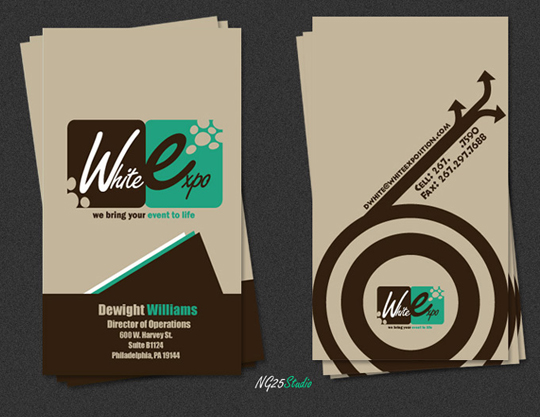 White Expo's Advertising Business Card