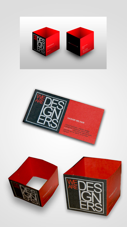 We Are Designers Creative Business Card
