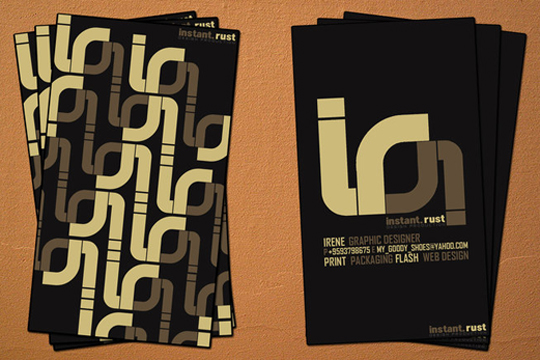 Instant Rust's Creative Business Card