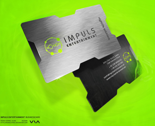 Impuls Entertainment's Metal Business Card