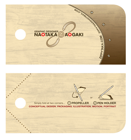 Naotaka Aogaki's Creative Business Card