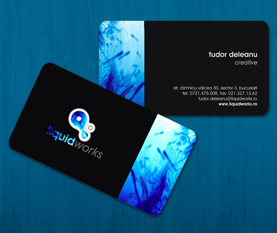 Liquid Works' Cool Business Card