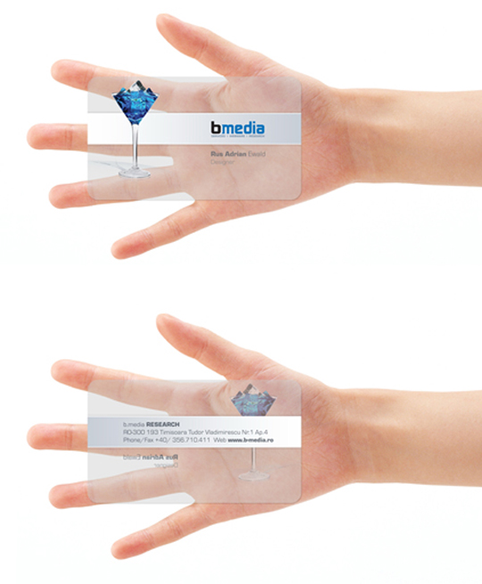 B Media's Plastic Business Card 