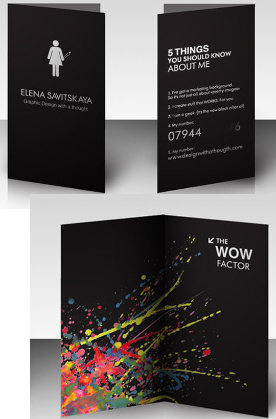 Elena Savistskaya's Graphic Designer Business Card