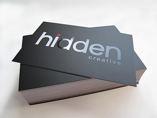Hidden Creative's Textured Business Card