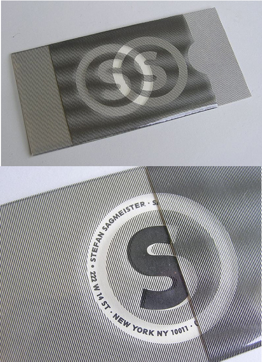 Stephen Sagmeister's Plastic Business Card