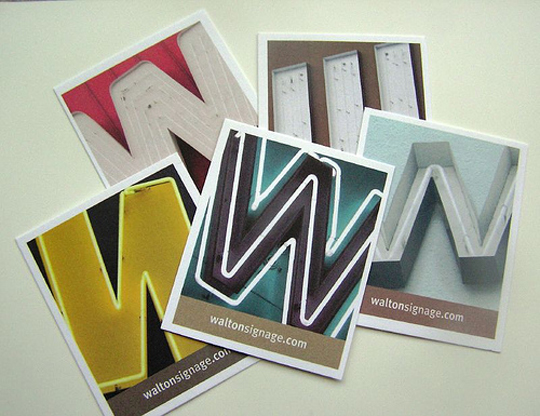 Walton Signage's Cool Business card