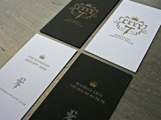 Levy 7 High Quality Business Card
