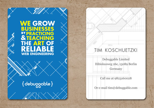 Debuggable Limited's Creative Business Card