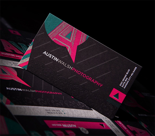 Austin Walsh's Photography Business Card