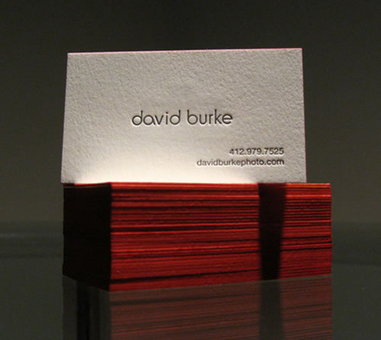 David Burke's Textured Business Card