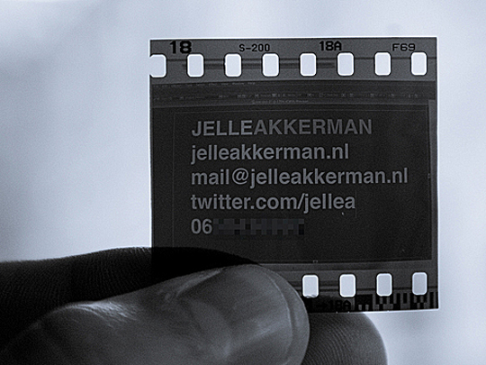 Jelle Akkerman's Photography Business Card