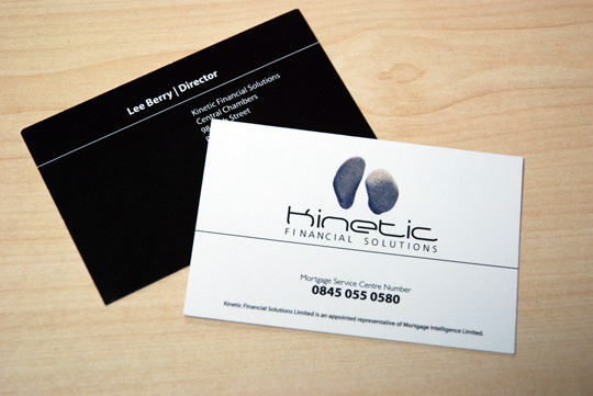 Kinetic Financial Solutions' Business Card by NeedPrinting.co.uk