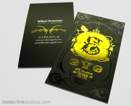 Eve Lounge's High Quality Business Card