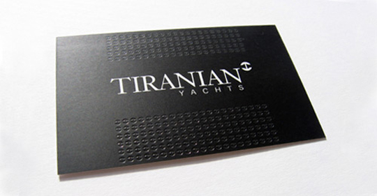Tiranian Yacht's Minimalist Business Card