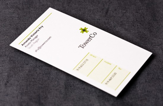 Tower Company's Simple Business Card
