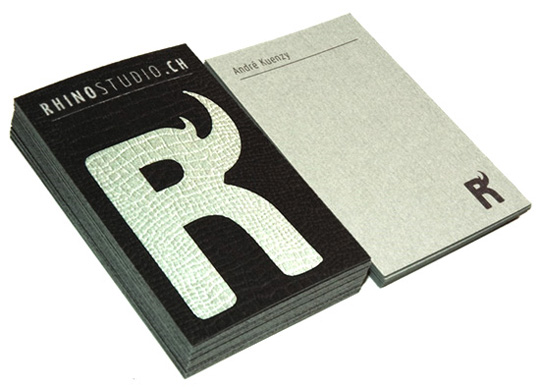 Rhino Studio.ch's Textured Business Card