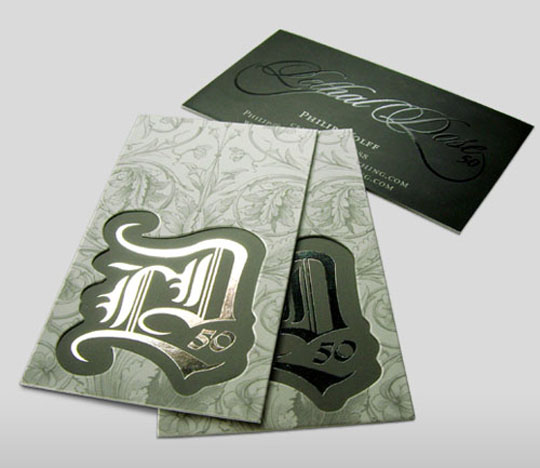 Philip Wolff's Die Cut Business Card 