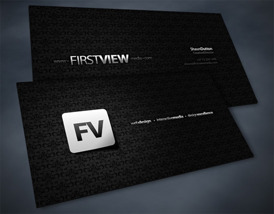 First View Media's Advertising Business Card