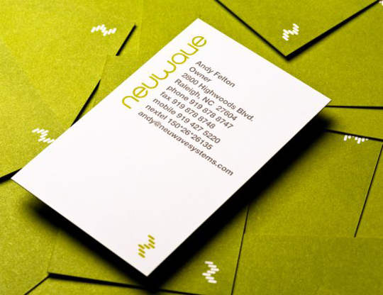 Neuwave's Minimalist Business Card