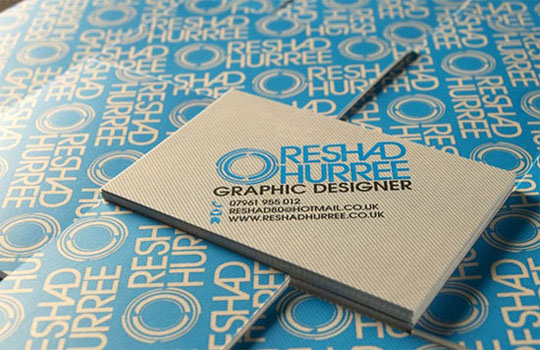 Reshad Huree's Graphic Design Business Card