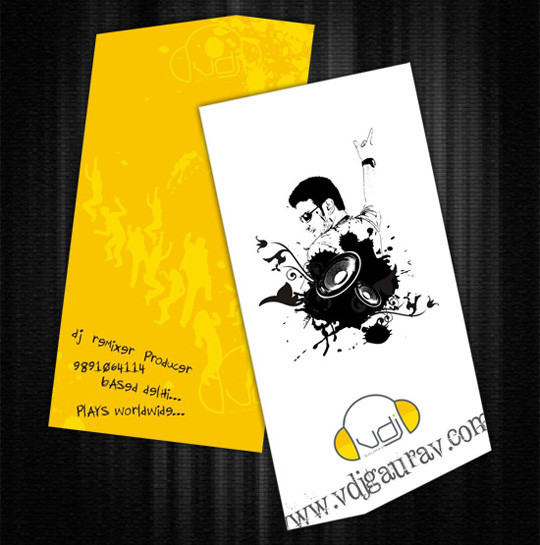 VDJ Gaurav's Music Business Card