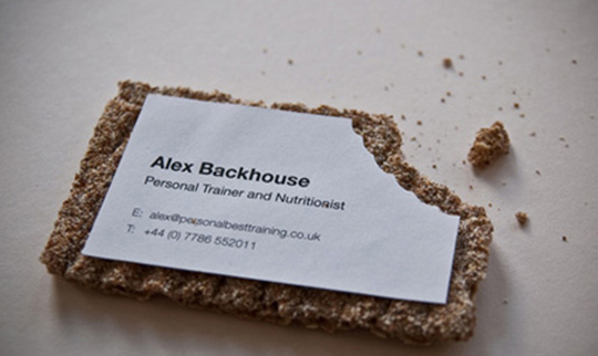 Alex Backhouse's Unique Business Card
