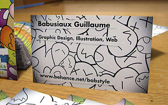 Babusiaux Guillaume's Graphic Design Business Card