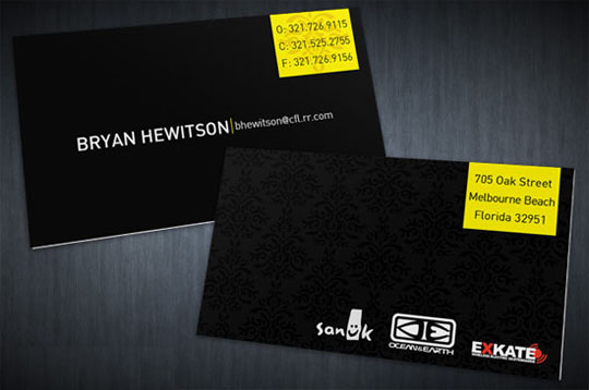 Bryan Hewitson's Cool Business Card 