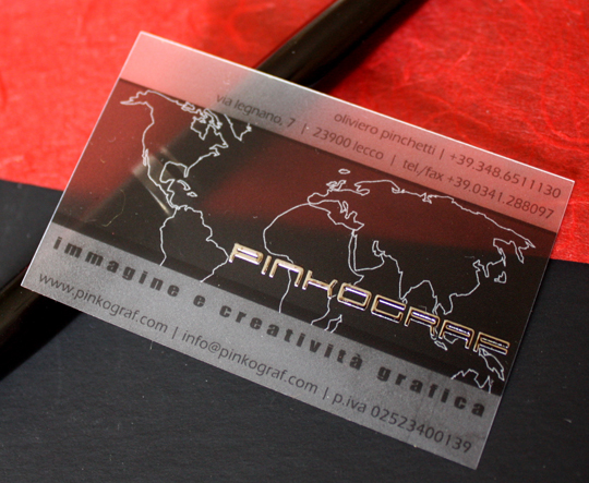 Pinkograf's Plastic Business Card