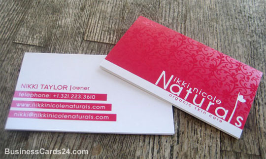 Nikki Nicole's Textured Business Card