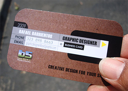 Box 5 Graphix' Graphic Designer Business Card