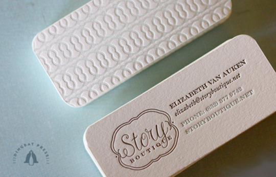 Story Botique's High-Quality Business Card 