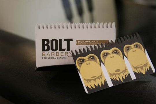 Bolt Barber's Creative Business Card