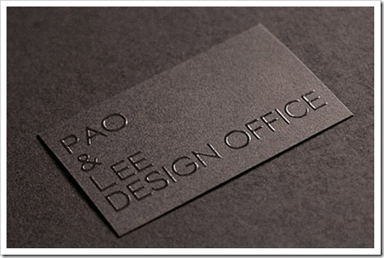 Pao And Lee Design Office's Minimalist Business Card