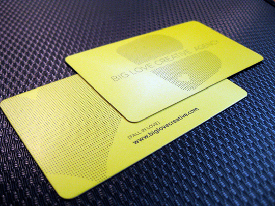 Big Love Creative Agency's Cool Business Card
