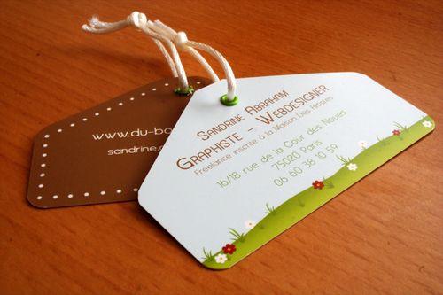 Du Bout Des Yeux's Graphic Designer Business Card