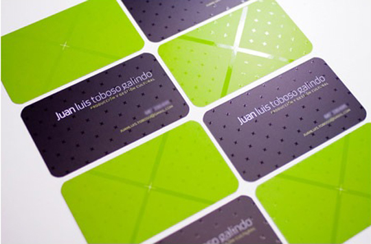 Juan Luis Toboso Galindo's Textured Business Card
