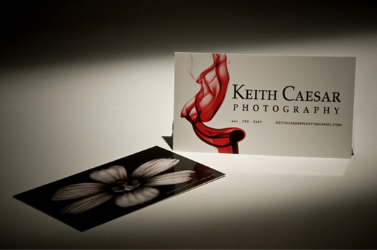 Keith Caesar's Photography Business Card