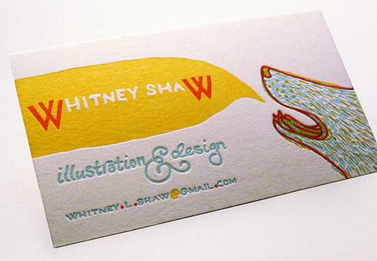 Whitney Shaw's Cute Business Card