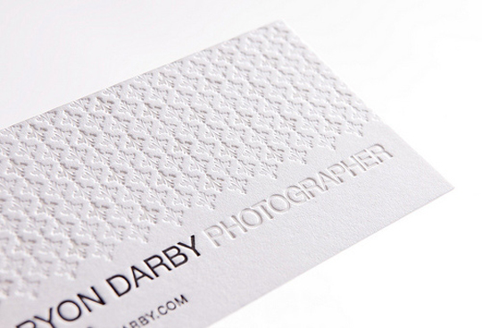 Byron Darby's Photography Business Card