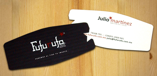 Fufurufo's Die Cut Business Card