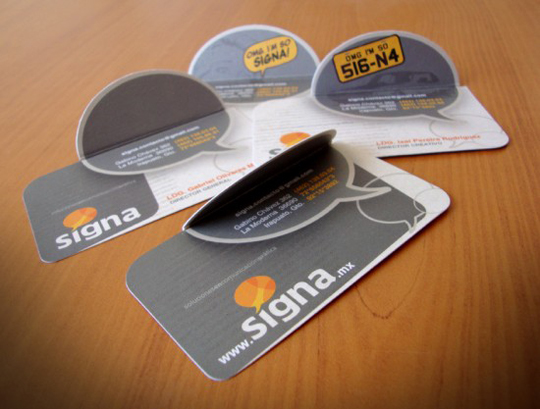 Signa. mx's Folding Business Card