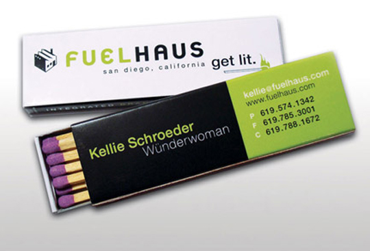 Fuel Haus' Unique Business Card 
