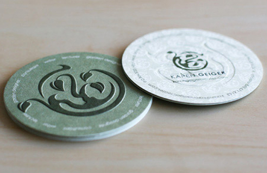 Karen Geiger's Unique Business Card