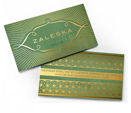 Zaleska's Unique Business Card
