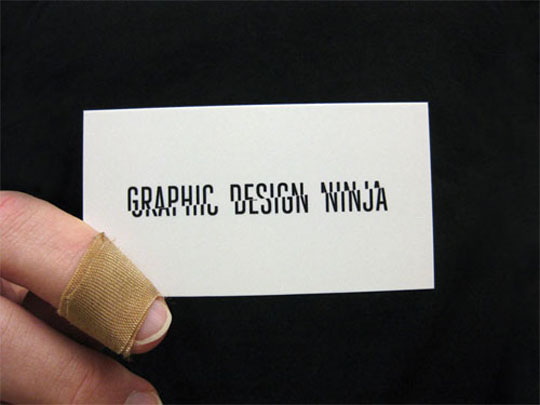 Graphic Design Ninja's Creative Business Card