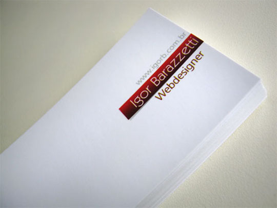 Igor Barazzetti's Minimalist Business Card